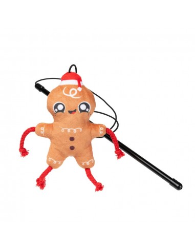 Caña navideña para gatos FuzzYard Doughminic con varita