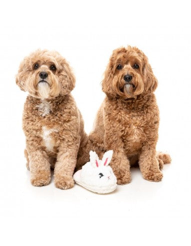 Peluche de Pascua para perros FuzzYard Fluffy Bunny Slipper