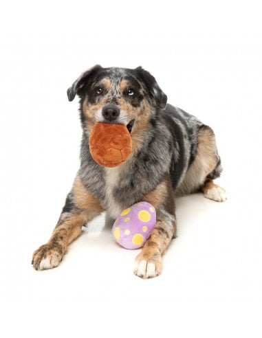 Peluches de Pascua para perros FuzzYard huevos, pack de 2