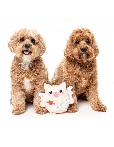 Peluche para perros FuzzYard Love Cu-pig, cerdito cupido