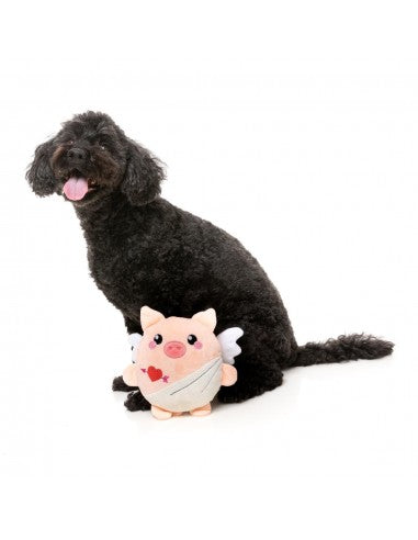 Peluche para perros FuzzYard Love Cu-pig, cerdito cupido