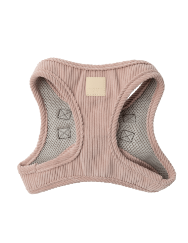 Arnés step-in para perro de pana FuzzYard Life Soft Blush (talla XXS)