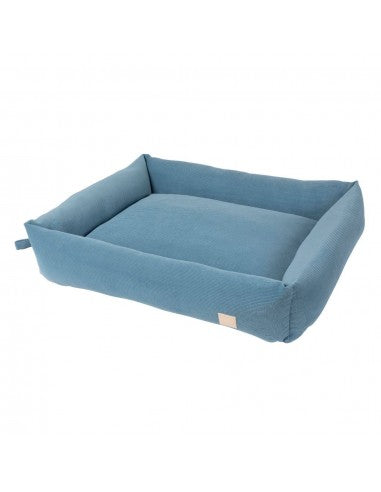 Cama para perro de pana FuzzYard Life French Blue (talla L)