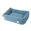 Cama para perro de pana FuzzYard Life French Blue (talla S)