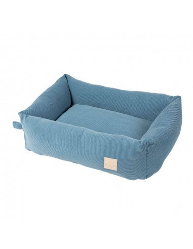 Cama para perro de pana FuzzYard Life French Blue (talla S)