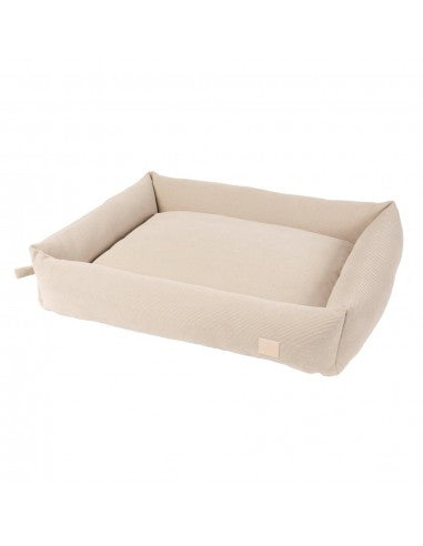 Cama para perro de pana FuzzYard Life Sandstone (talla L)