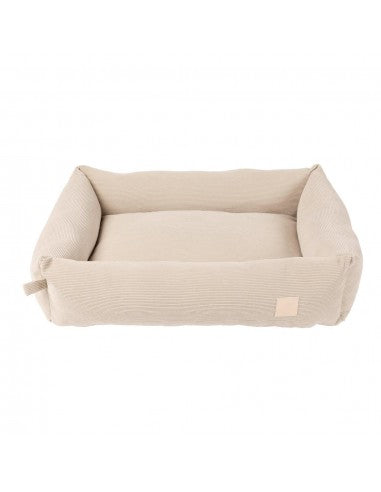Cama para perro de pana FuzzYard Life Sandstone (talla M)