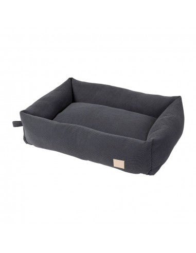 Cama para perro de pana FuzzYard Life Slate Grey (talla M)