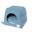 Cama cueva para gatos de algodón FuzzYard Life French Blue