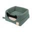 Cama cueva para gatos de algodón FuzzYard Life Myrtle Green