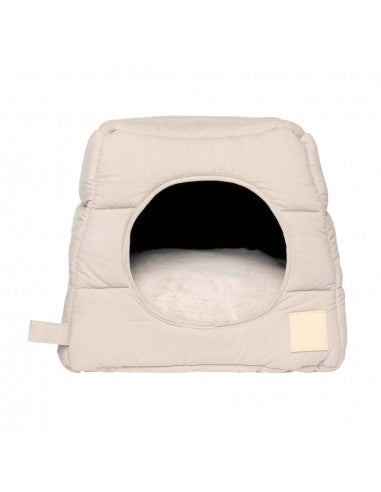 Cama cueva para gatos de algodón FuzzYard Life Sandstone