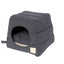 Cama cueva para gatos de algodón FuzzYard Life Slate Grey