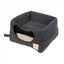 Cama cueva para gatos de algodón FuzzYard Life Slate Grey