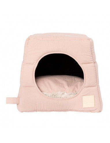Cama cueva para gatos de algodón FuzzYard Life Soft Blush