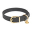 Collar de perro cuero vegano FuzzYard Atelier Slate Grey (talla L)