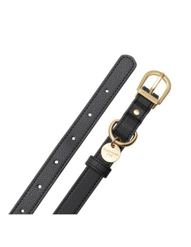 Collar de perro cuero vegano FuzzYard Atelier Slate Grey (talla M)