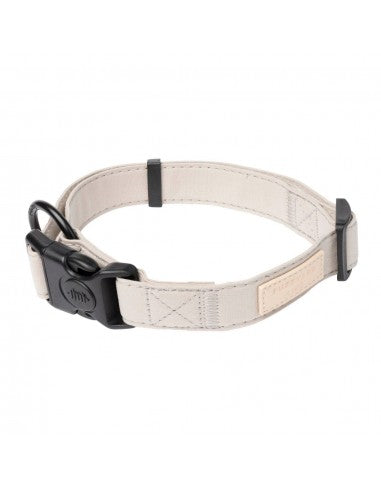 Collar de perro de algodón FuzzYard Life Sandstone (talla L)