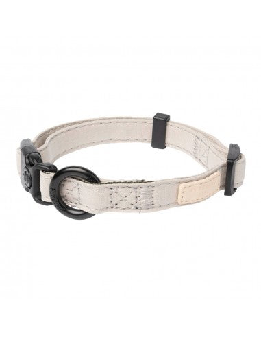 Collar de perro de algodón FuzzYard Life Sandstone (talla S)