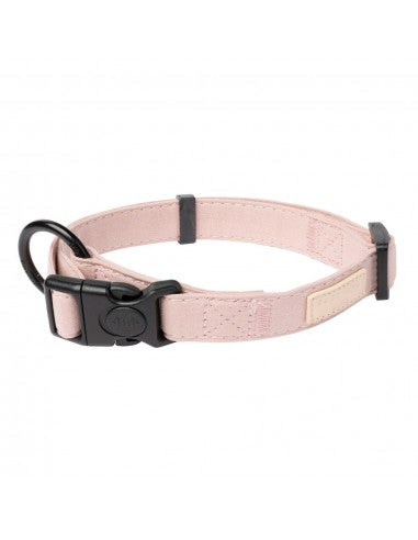 Collar de perro de algodón FuzzYard Life Soft Blush (talla M)