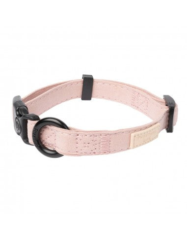 Collar de perro de algodón FuzzYard Life Soft Blush (talla S)
