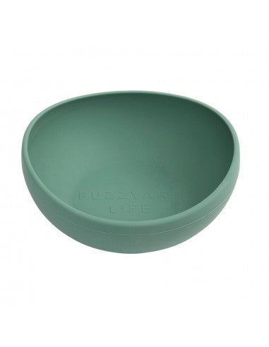 Comedero para perro de silicona FuzzYard Life Myrtle Green (talla L)