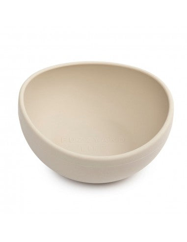Comedero para perro de silicona FuzzYard Life Sandstone (talla M)