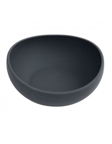 Comedero para perro de silicona FuzzYard Life Slate Grey (talla L)