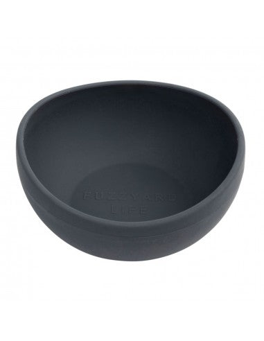 Comedero para perro de silicona FuzzYard Life Slate Grey (talla M)