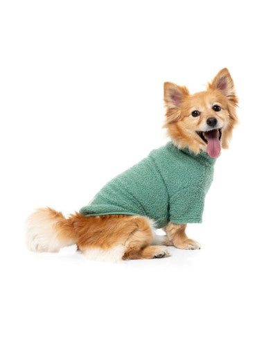 Jersey bouclé para perros FuzzYard Life Myrtle Green