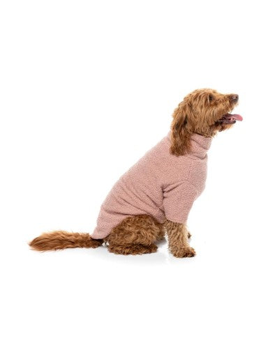 Jersey bouclé para perros FuzzYard Life Soft Blush
