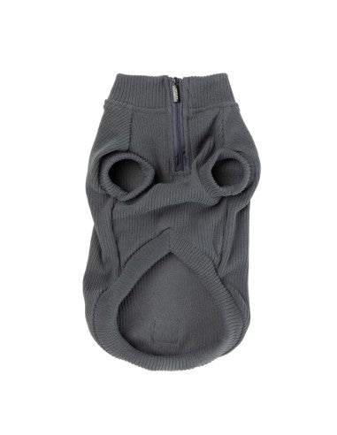 Jersey de canalé para perros FuzzYard Life Slate Grey