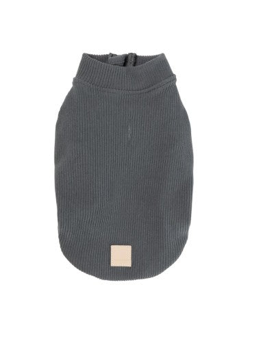 Jersey de canalé para perros FuzzYard Life Slate Grey