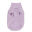 Jersey de punto trenzado para perros FuzzYard Life Lila