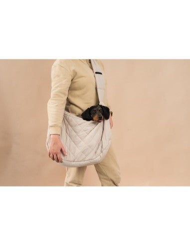 Transportín bandolera para perros FuzzYard Life Slate Grey