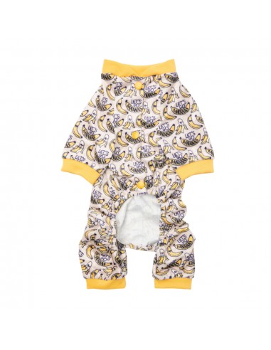 Pijama para perros frioleros FuzzYard Go Bananas (talla 1)