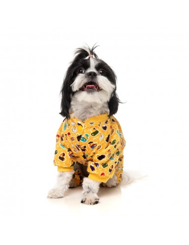 Pijama de felpa para perros FuzzYard What The Duck talla 6