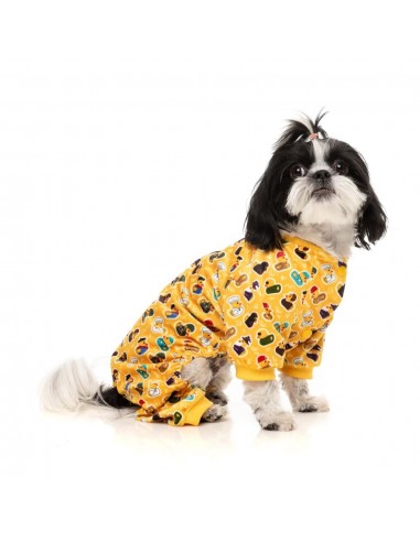 Pijama de felpa para perros FuzzYard What The Duck talla 6