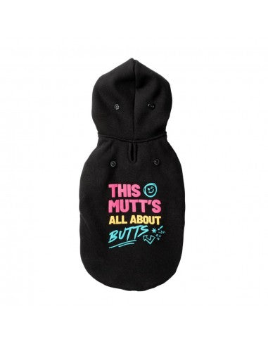 Sudadera con capucha para perros FuzzYard All About Butts (talla 2)