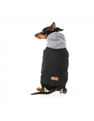Sudadera con capucha para perros FuzzYard Cremorne negro (talla 6)