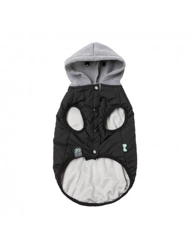 Sudadera con capucha para perros FuzzYard Cremorne negro (talla 7)
