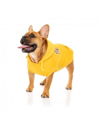 Sudadera con capucha para perros FuzzYard State amarillo