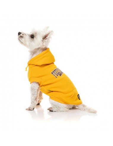 Sudadera con capucha para perros FuzzYard State amarillo
