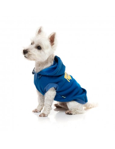 Sudadera con capucha para perros FuzzYard State azul talla 1
