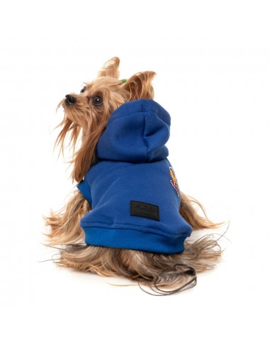 Sudadera con capucha para perros FuzzYard The Homies azul (talla 1)