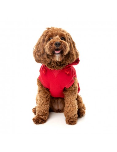 Sudadera con capucha para perros FuzzYard The Homies rojo (talla 1)