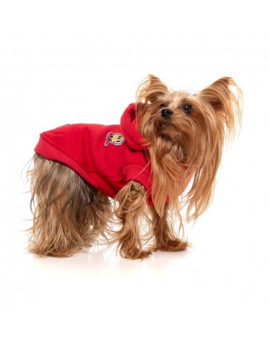 Sudadera con capucha para perros FuzzYard The Homies rojo (talla 1)