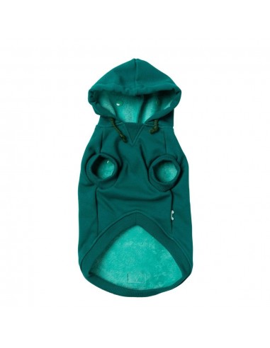 Sudadera con capucha para perros FuzzYard The Homies verde (talla 1)