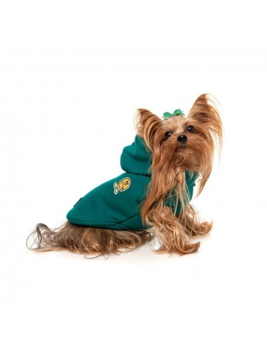 Sudadera con capucha para perros FuzzYard The Homies verde (talla 1)