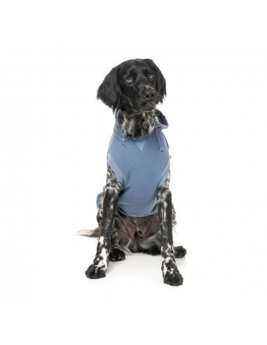 Sudadera con capucha para perros FuzzYard Treats azul (talla 6)