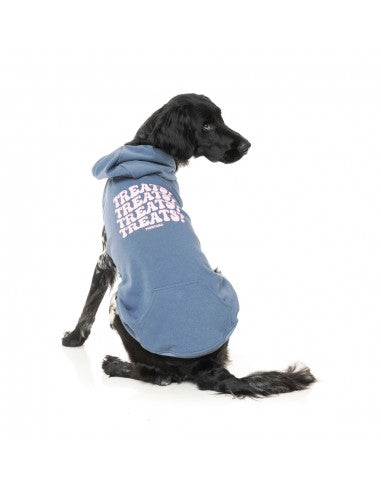 Sudadera con capucha para perros FuzzYard Treats azul (talla 6)